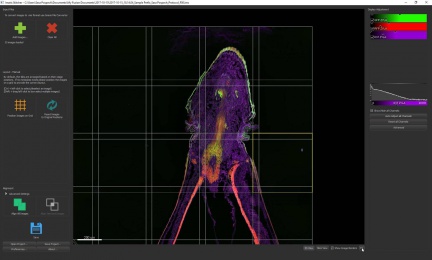 Uživatelské prostředí Imaris Stitcher