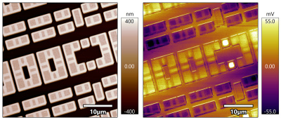 Charakterizace statické RAM (SRAM) pomocí KPFM na systému Jupiter XR